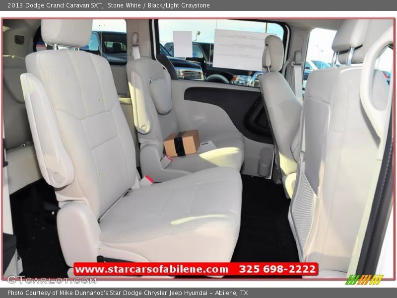 Stone White / Black/Light Graystone 2013 Dodge Grand Caravan SXT