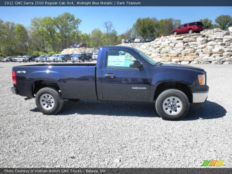 Midnight Blue Metallic / Dark Titanium 2012 GMC Sierra 1500 Regular Cab 4x4