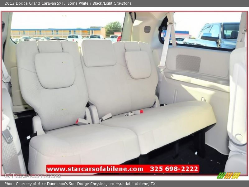Stone White / Black/Light Graystone 2013 Dodge Grand Caravan SXT
