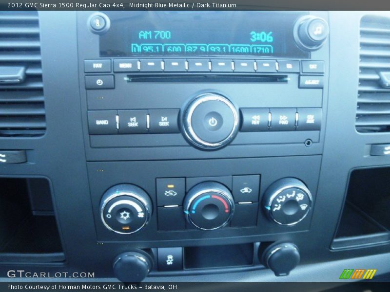 Midnight Blue Metallic / Dark Titanium 2012 GMC Sierra 1500 Regular Cab 4x4