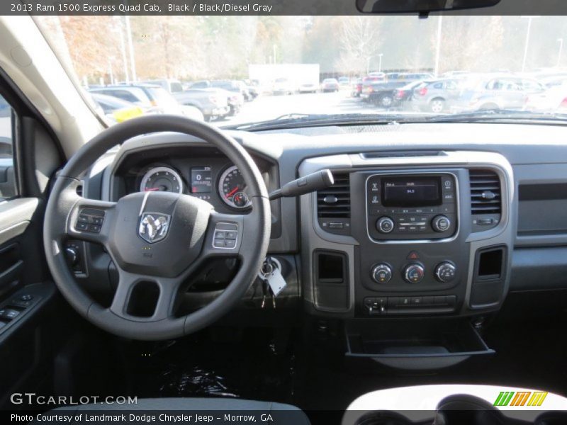 Black / Black/Diesel Gray 2013 Ram 1500 Express Quad Cab