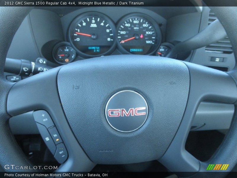 Midnight Blue Metallic / Dark Titanium 2012 GMC Sierra 1500 Regular Cab 4x4