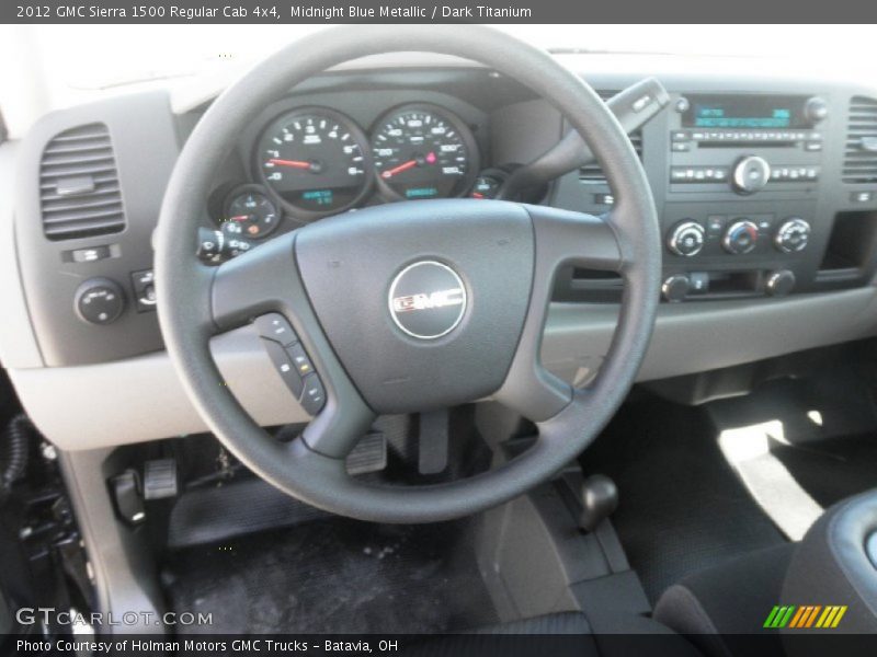 Midnight Blue Metallic / Dark Titanium 2012 GMC Sierra 1500 Regular Cab 4x4