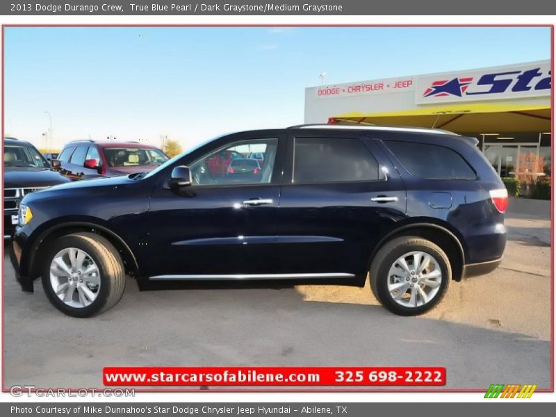 True Blue Pearl / Dark Graystone/Medium Graystone 2013 Dodge Durango Crew