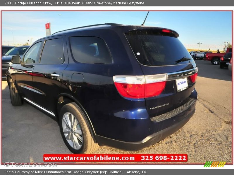 True Blue Pearl / Dark Graystone/Medium Graystone 2013 Dodge Durango Crew