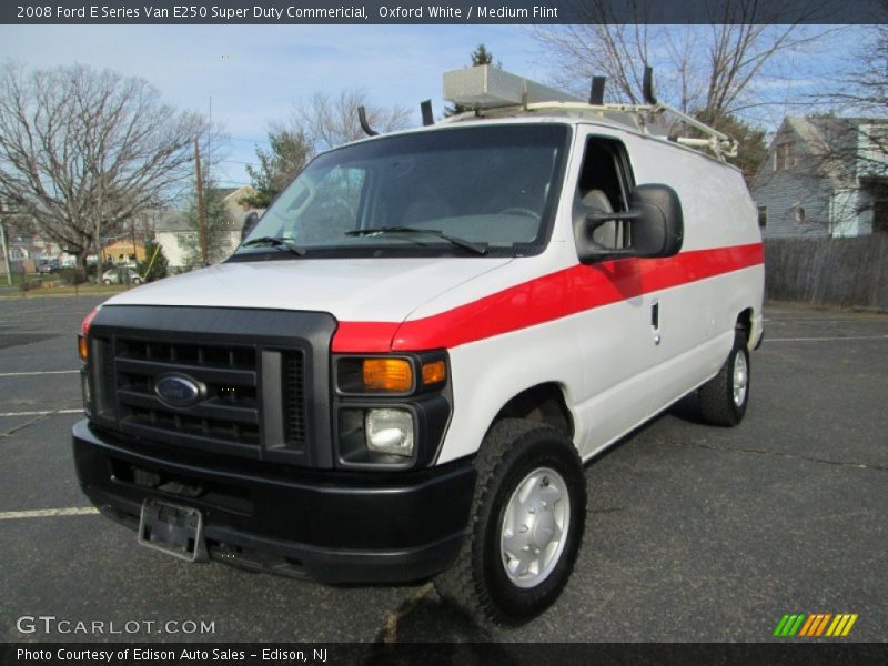 Oxford White / Medium Flint 2008 Ford E Series Van E250 Super Duty Commericial