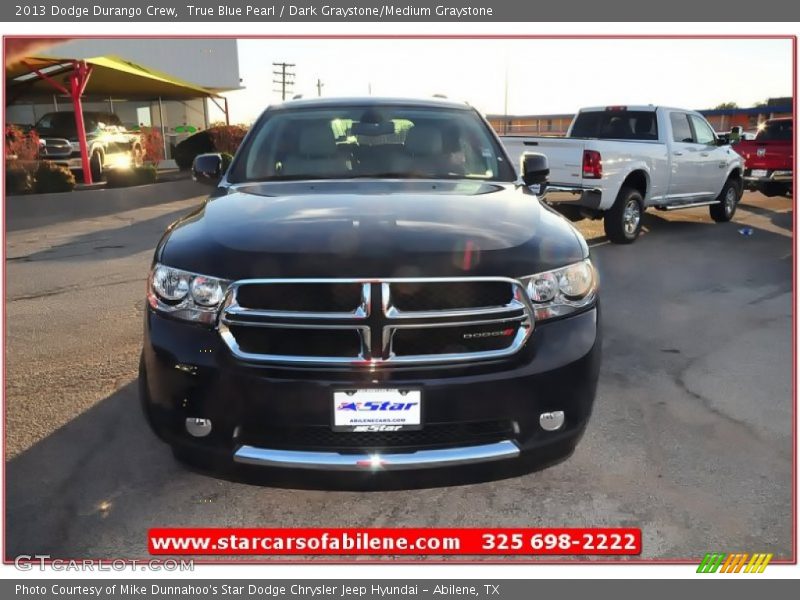 True Blue Pearl / Dark Graystone/Medium Graystone 2013 Dodge Durango Crew