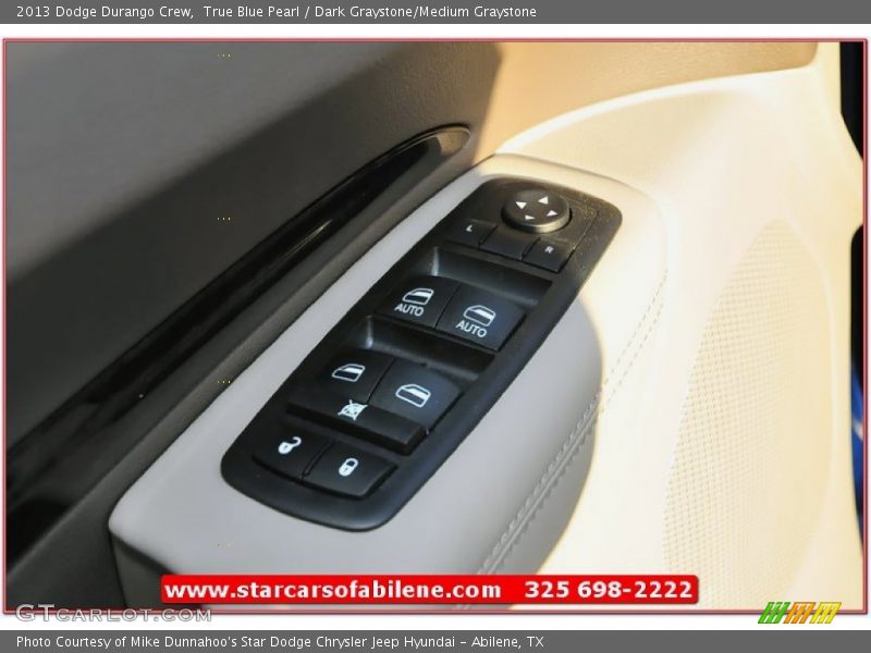 True Blue Pearl / Dark Graystone/Medium Graystone 2013 Dodge Durango Crew