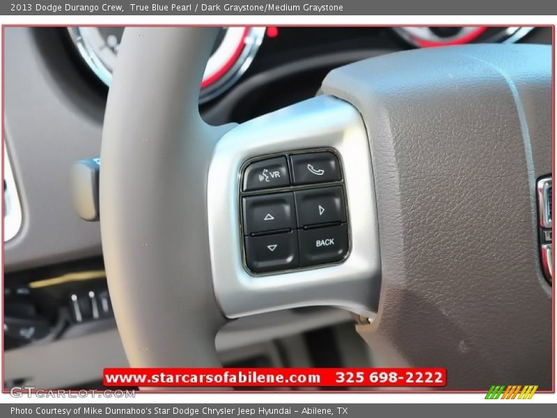 True Blue Pearl / Dark Graystone/Medium Graystone 2013 Dodge Durango Crew