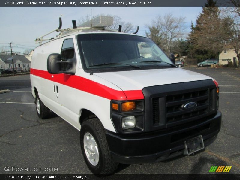 Oxford White / Medium Flint 2008 Ford E Series Van E250 Super Duty Commericial