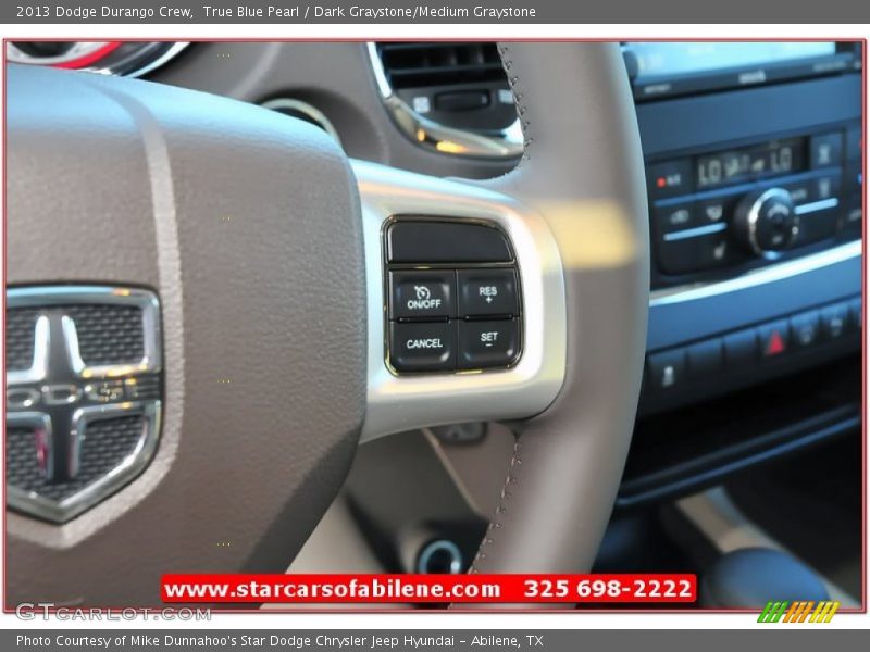 True Blue Pearl / Dark Graystone/Medium Graystone 2013 Dodge Durango Crew