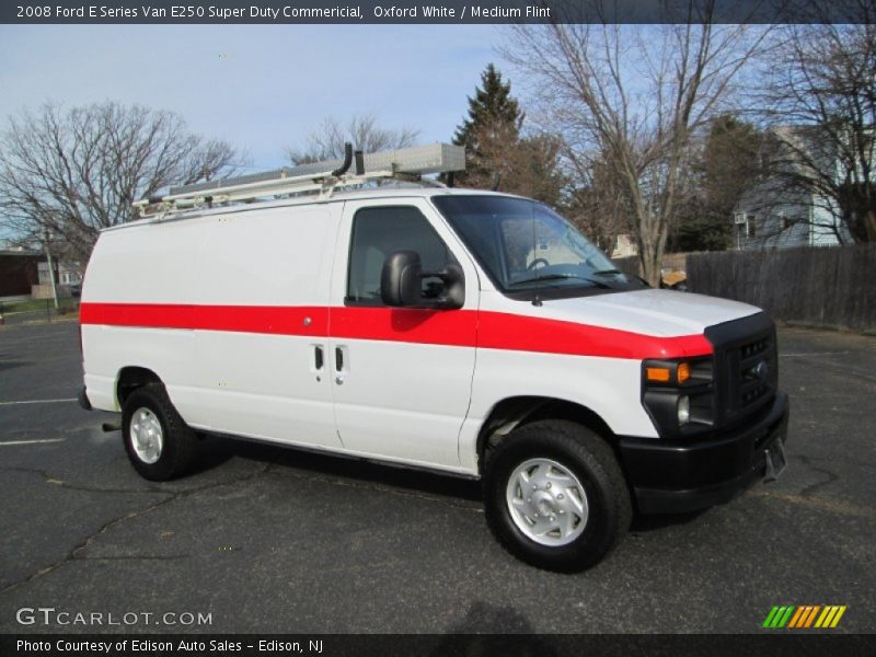 Oxford White / Medium Flint 2008 Ford E Series Van E250 Super Duty Commericial
