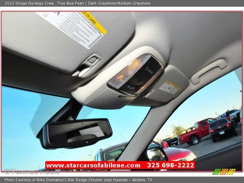 True Blue Pearl / Dark Graystone/Medium Graystone 2013 Dodge Durango Crew