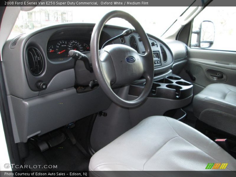 Oxford White / Medium Flint 2008 Ford E Series Van E250 Super Duty Commericial