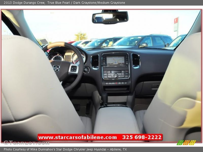 True Blue Pearl / Dark Graystone/Medium Graystone 2013 Dodge Durango Crew