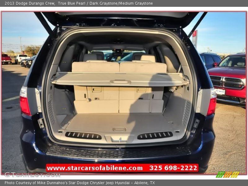True Blue Pearl / Dark Graystone/Medium Graystone 2013 Dodge Durango Crew