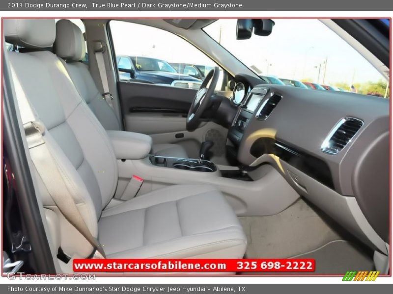 True Blue Pearl / Dark Graystone/Medium Graystone 2013 Dodge Durango Crew