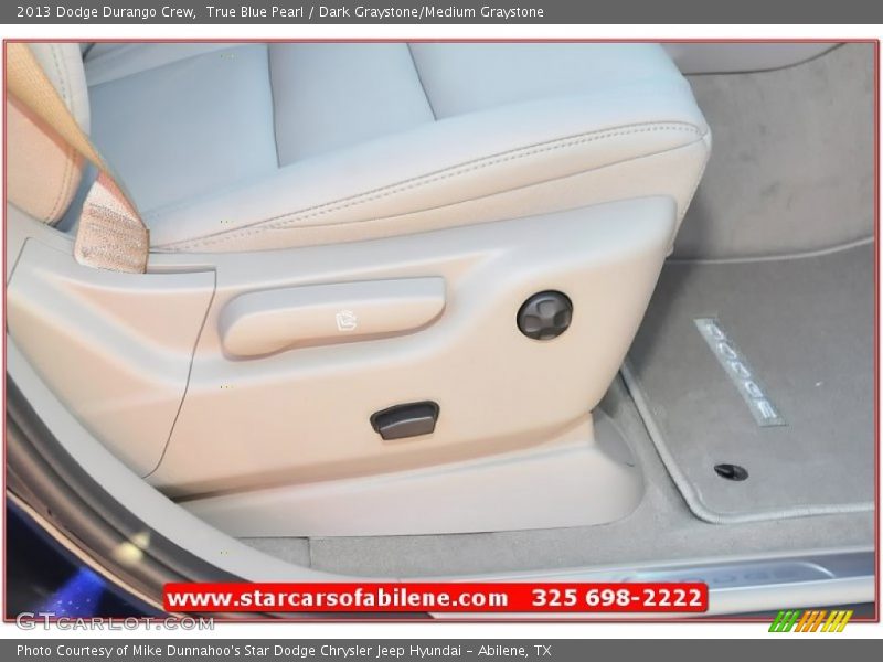 True Blue Pearl / Dark Graystone/Medium Graystone 2013 Dodge Durango Crew