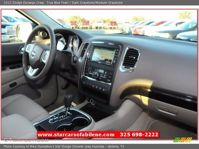 True Blue Pearl / Dark Graystone/Medium Graystone 2013 Dodge Durango Crew