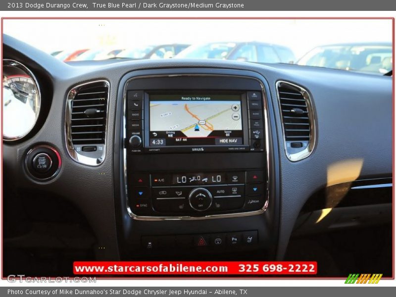 True Blue Pearl / Dark Graystone/Medium Graystone 2013 Dodge Durango Crew