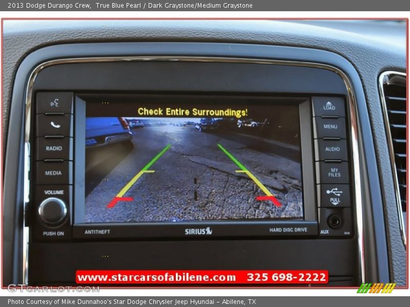 True Blue Pearl / Dark Graystone/Medium Graystone 2013 Dodge Durango Crew