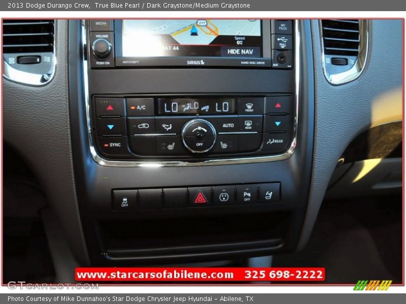 True Blue Pearl / Dark Graystone/Medium Graystone 2013 Dodge Durango Crew