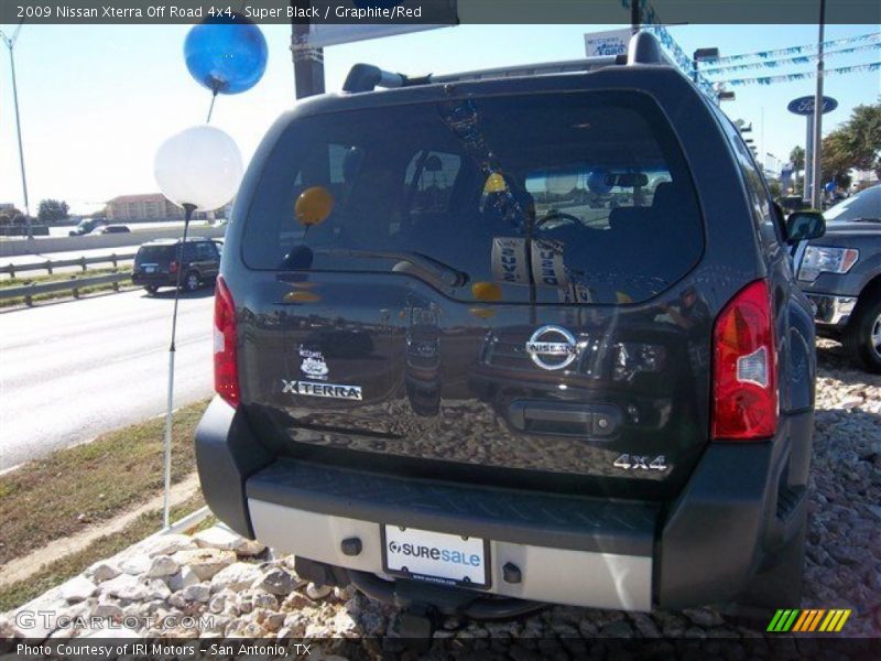 Super Black / Graphite/Red 2009 Nissan Xterra Off Road 4x4