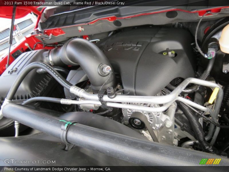 Flame Red / Black/Diesel Gray 2013 Ram 1500 Tradesman Quad Cab