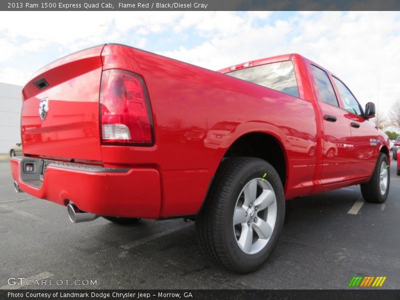 Flame Red / Black/Diesel Gray 2013 Ram 1500 Express Quad Cab