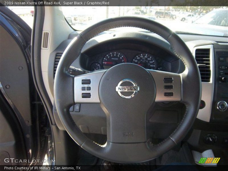 Super Black / Graphite/Red 2009 Nissan Xterra Off Road 4x4