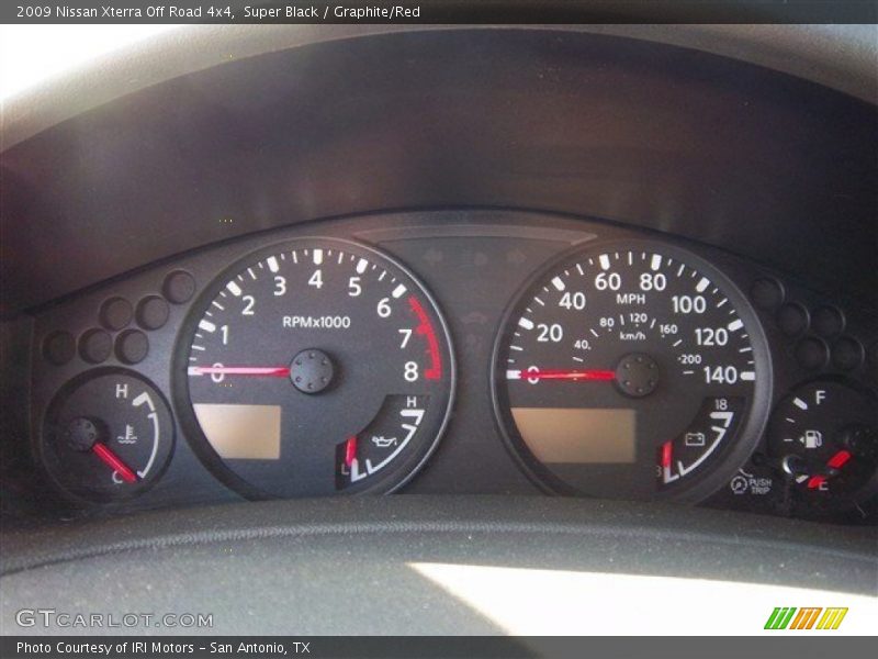Super Black / Graphite/Red 2009 Nissan Xterra Off Road 4x4