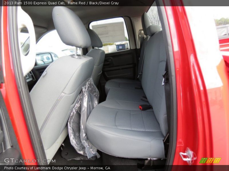 Flame Red / Black/Diesel Gray 2013 Ram 1500 Express Quad Cab