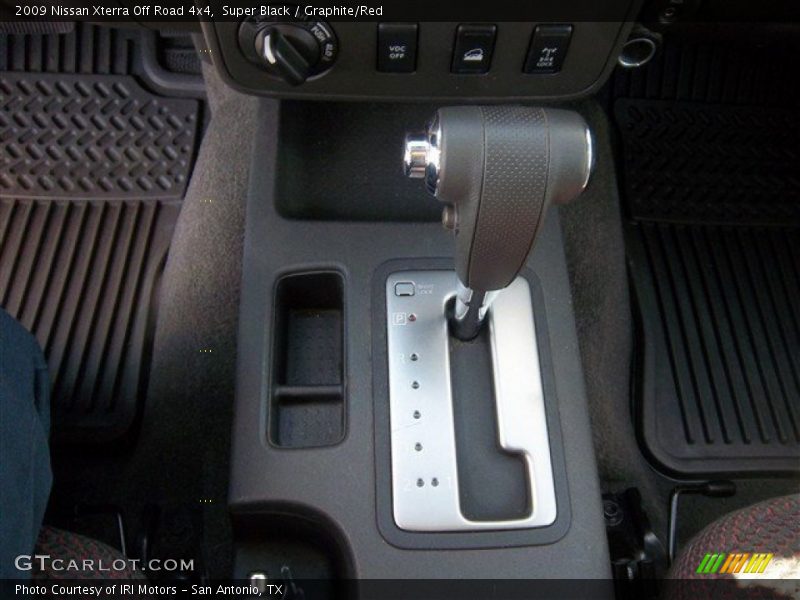 Super Black / Graphite/Red 2009 Nissan Xterra Off Road 4x4