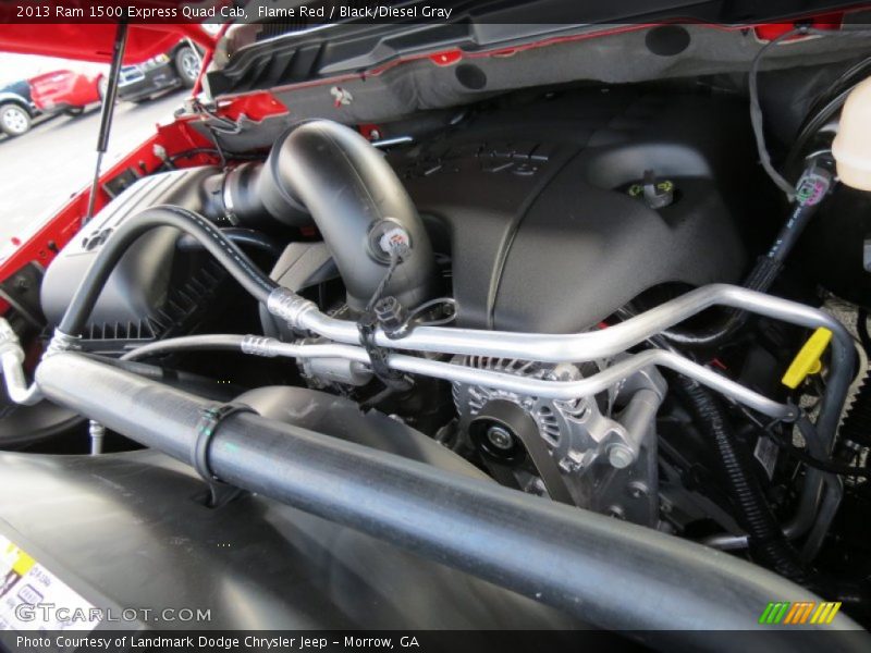 Flame Red / Black/Diesel Gray 2013 Ram 1500 Express Quad Cab