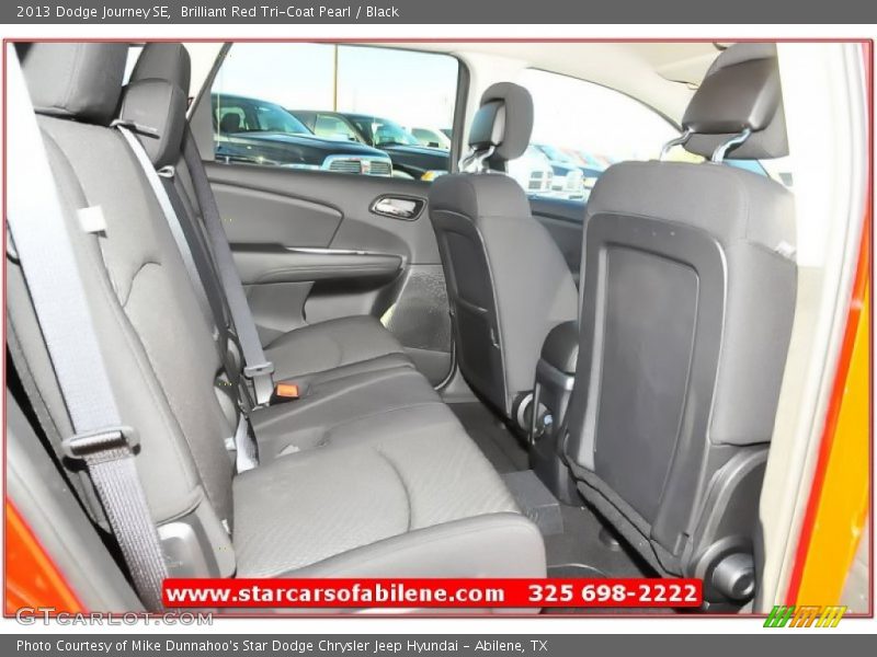 Brilliant Red Tri-Coat Pearl / Black 2013 Dodge Journey SE