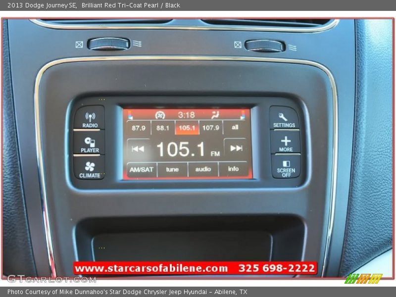 Brilliant Red Tri-Coat Pearl / Black 2013 Dodge Journey SE
