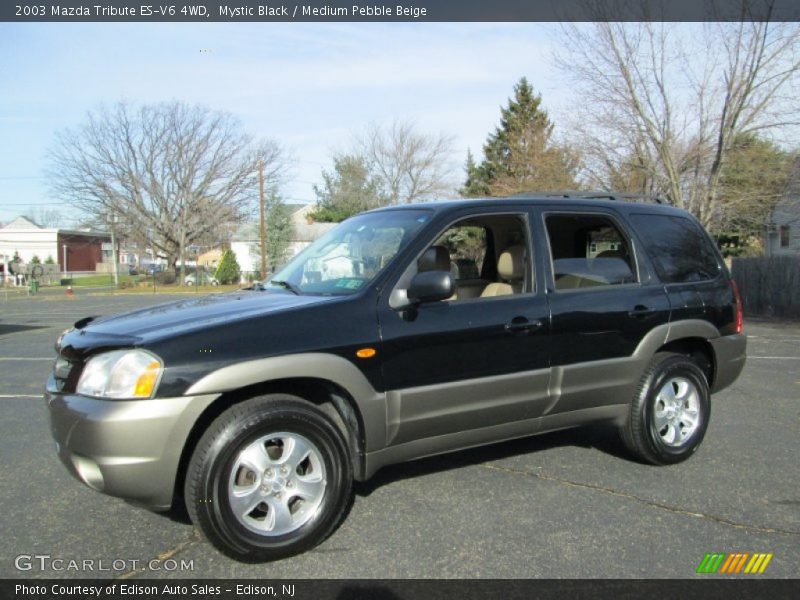 Mystic Black / Medium Pebble Beige 2003 Mazda Tribute ES-V6 4WD