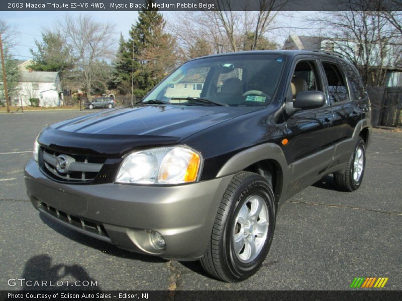 Mystic Black / Medium Pebble Beige 2003 Mazda Tribute ES-V6 4WD