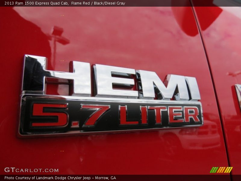 Flame Red / Black/Diesel Gray 2013 Ram 1500 Express Quad Cab