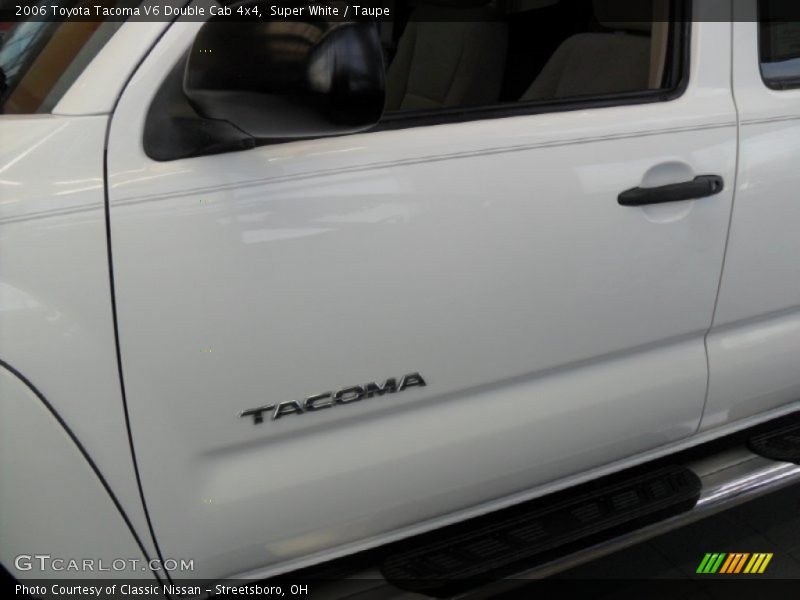 Super White / Taupe 2006 Toyota Tacoma V6 Double Cab 4x4