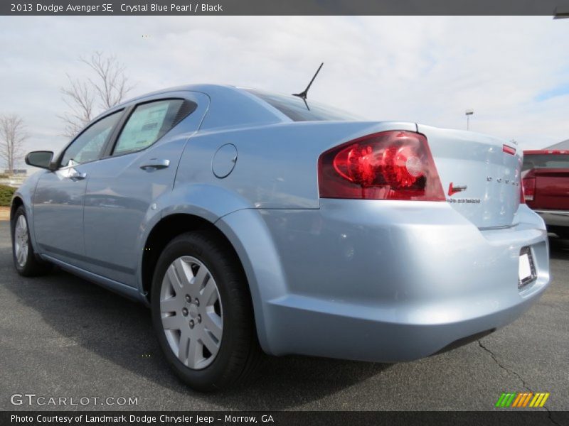 Crystal Blue Pearl / Black 2013 Dodge Avenger SE