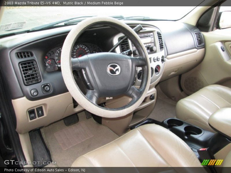 Mystic Black / Medium Pebble Beige 2003 Mazda Tribute ES-V6 4WD