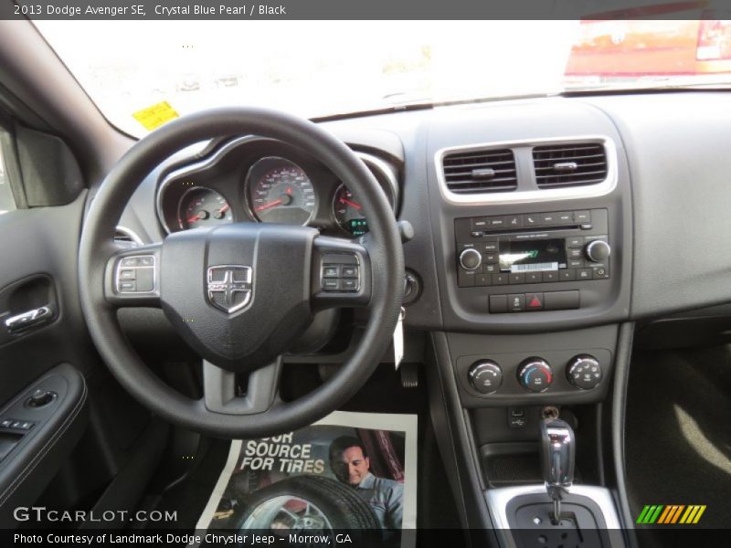 Crystal Blue Pearl / Black 2013 Dodge Avenger SE