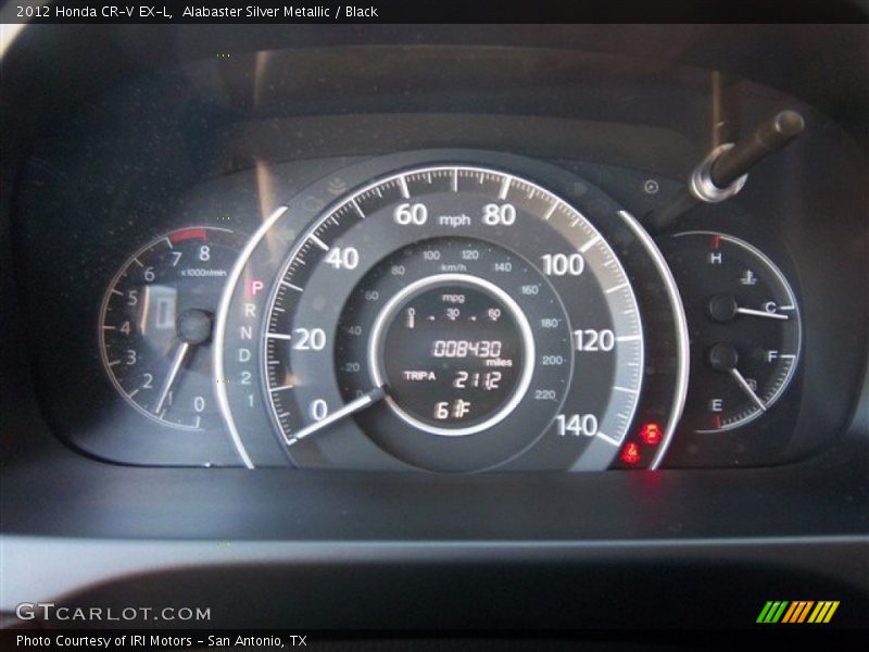 Alabaster Silver Metallic / Black 2012 Honda CR-V EX-L