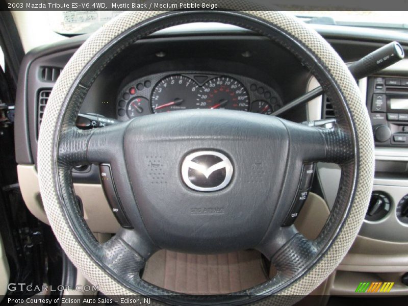 Mystic Black / Medium Pebble Beige 2003 Mazda Tribute ES-V6 4WD