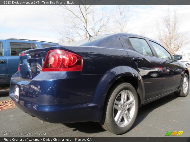 True Blue Pearl / Black 2013 Dodge Avenger SXT