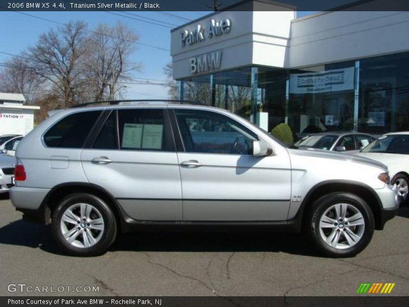 Titanium Silver Metallic / Black 2006 BMW X5 4.4i