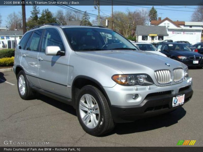 Titanium Silver Metallic / Black 2006 BMW X5 4.4i