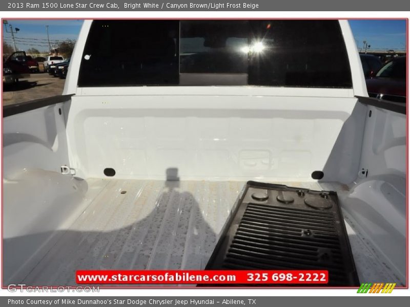 Bright White / Canyon Brown/Light Frost Beige 2013 Ram 1500 Lone Star Crew Cab