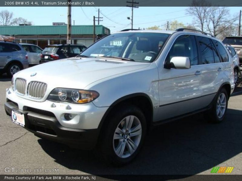 Titanium Silver Metallic / Black 2006 BMW X5 4.4i